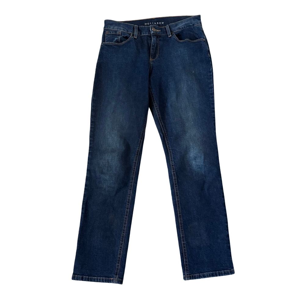 Mott & Bow Jeans Womens 27x30 (Act 29x28) Boyfriend Mid Rise Dark Wash Stretch